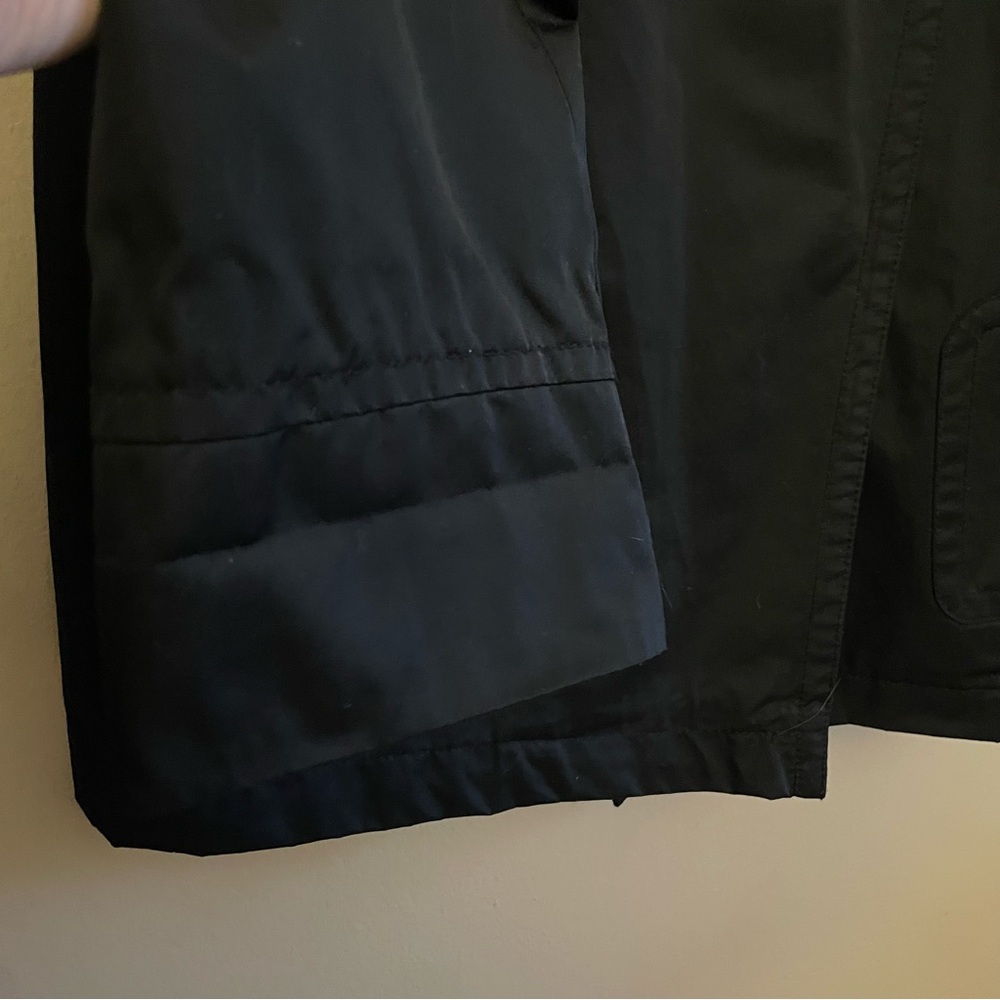 Olsen Europe Midnight Black Double-Breasted Mid-Length Pea Coat – Size 12 EUC - Picture 9 of 14